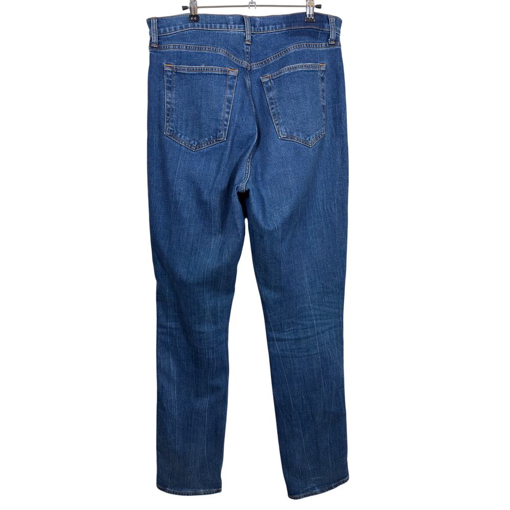 Abercrombie 90s Slim Straight Jeans Womens 32 14XL Curve Love Blue High Rise - Picture 2 of 4